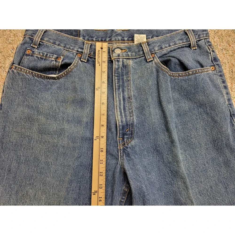 Levi's 550 Relaxed Fit Jeans Mens 38x30 Blue Vintage Denim Tapered Leg Canada
